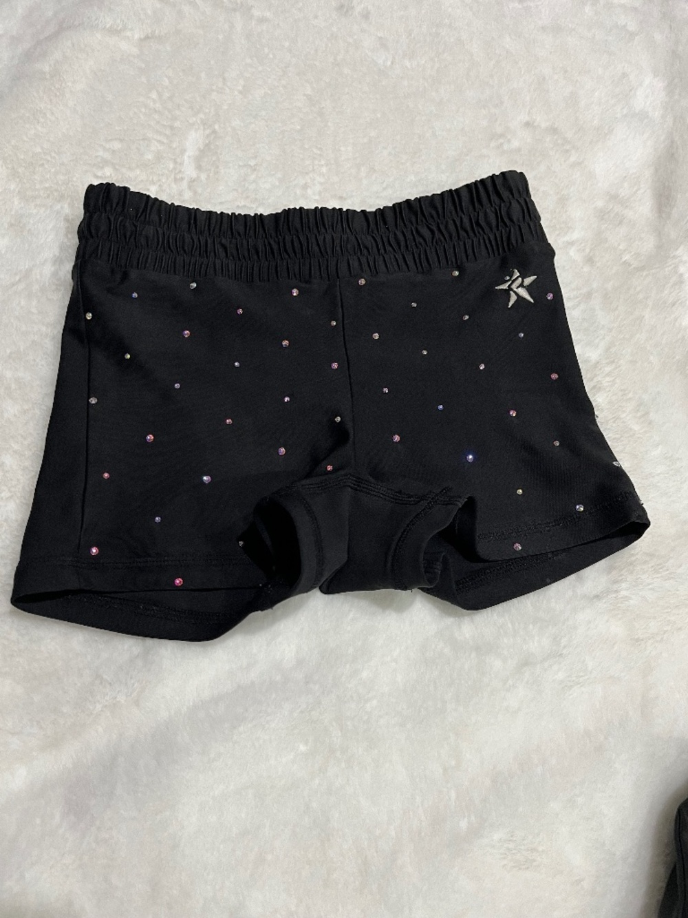 CINCHED COMPRESSION SHORT IN BLACK